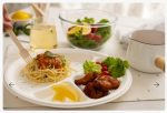 Eco Friendly Biodegradable Compostable Ecoware 12 inch 4 Compartment Round Plate (made from Sugarcane Bagasse) - Image 5