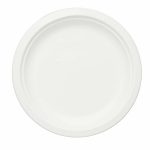 Eco Friendly Biodegradable Compostable Ecoware 7 inch Round Plate (made from Sugarcane Bagasse)