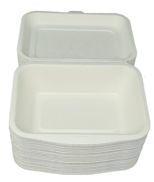 Eco Friendly Biodegradable Compostable Ecoware 600 ml Bagasse Clamshell ...