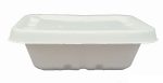 Eco Friendly Biodegradable Compostable Ecoware 750 ML Food Box with Lid – Size 7 inch x 6 inch x 2 inch (made from Sugarcane Bagasse) - Image 5