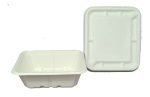 Eco Friendly Biodegradable Compostable Ecoware 750 ML Food Box with Lid – Size 7 inch x 6 inch x 2 inch (made from Sugarcane Bagasse) - Image 8