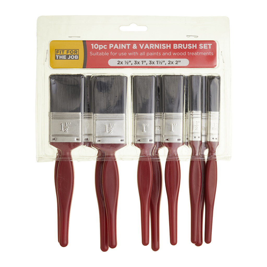 fit-for-the-job-10-pc-budget-paint-brush-set01 Fit For The Job 10 pc Budget Paint Brush Set - Image 1