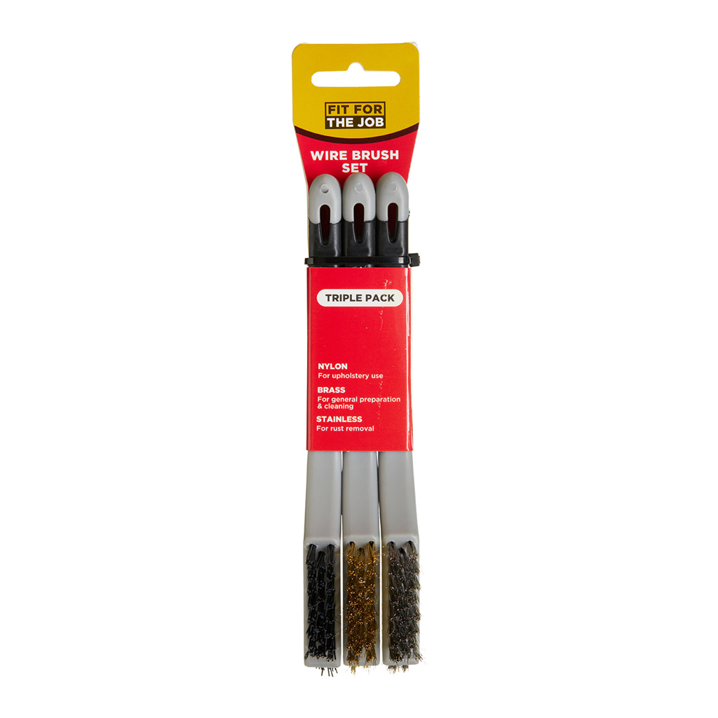 fit-for-the-job-3-pc-soft-grip-mini-wire-brush-set01 Fit For The Job 3 pc Soft Grip Mini Wire Brush Set - Image 1