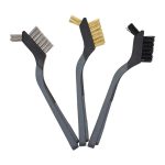 Fit For The Job 3 pc Soft Grip Mini Wire Brush Set - Image 2