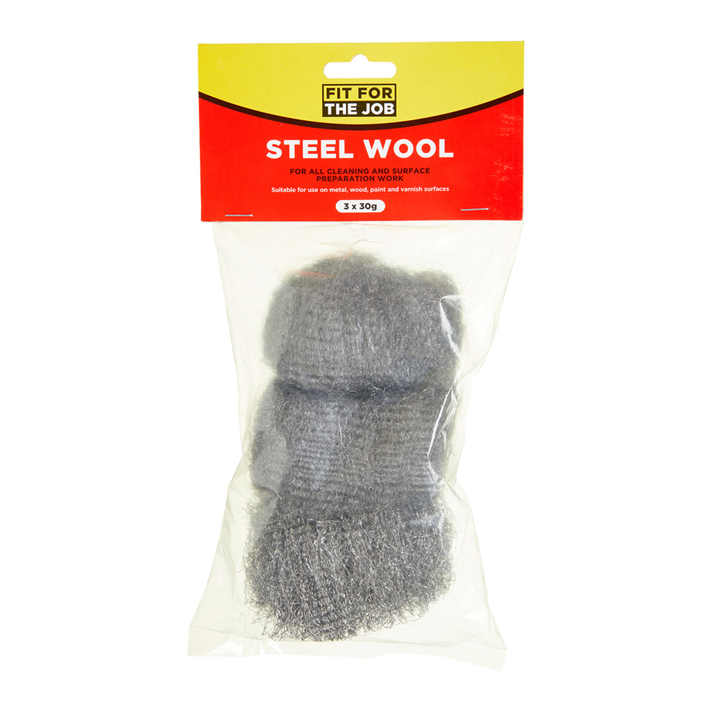 fit-for-the-job-3pc-assorted-grades-steel-wool01 Fit For The Job 3pc Assorted Grades Steel Wool - Image 1